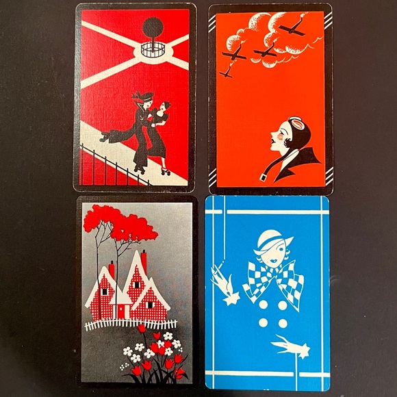 Playing Cards Vintage Single Swap Lot Of 14 Cards Unique Mix 1940s-1960s - Picture 2 of 7